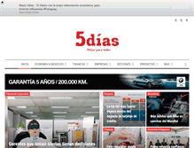Tablet Screenshot of 5dias.com.py